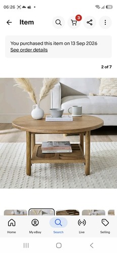 Boxed khari round coffee - round, table