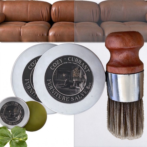 Leather wood furniture salve - leather, &